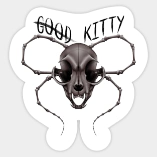 G̶o̶o̶d̶ Kitty Skull Die-cut Red Sticker